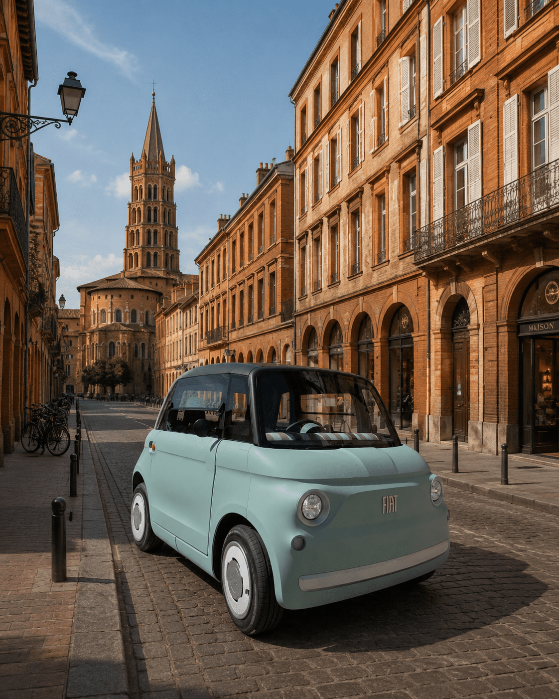Fiat Topolino électrique à louer à Toulouse
