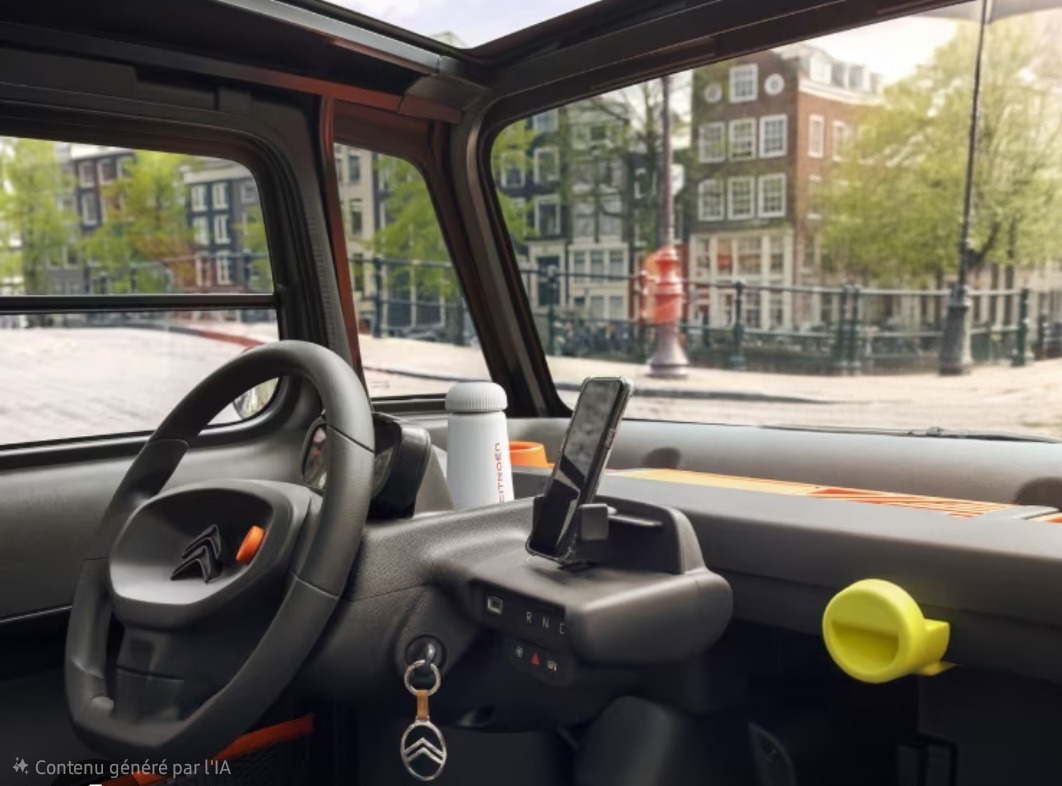 Intérieur de la Citroën AMI Pep's — Unloc' Toulouse